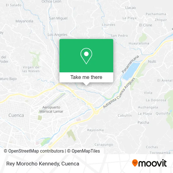 Rey Morocho Kennedy map