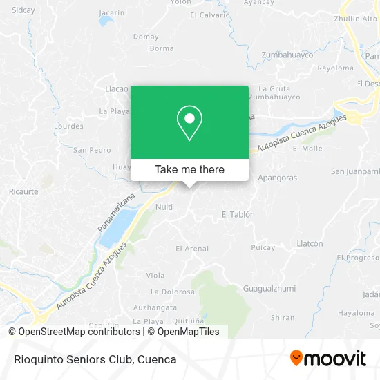 Rioquinto Seniors Club map