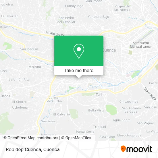 Ropidep Cuenca map