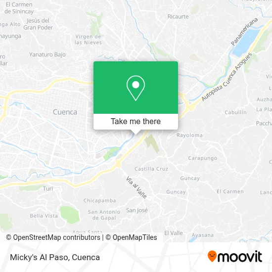 Micky's Al Paso map