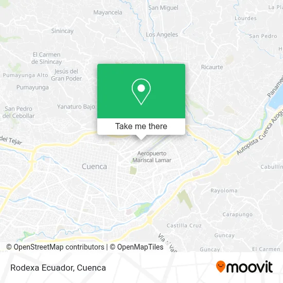 Rodexa Ecuador map
