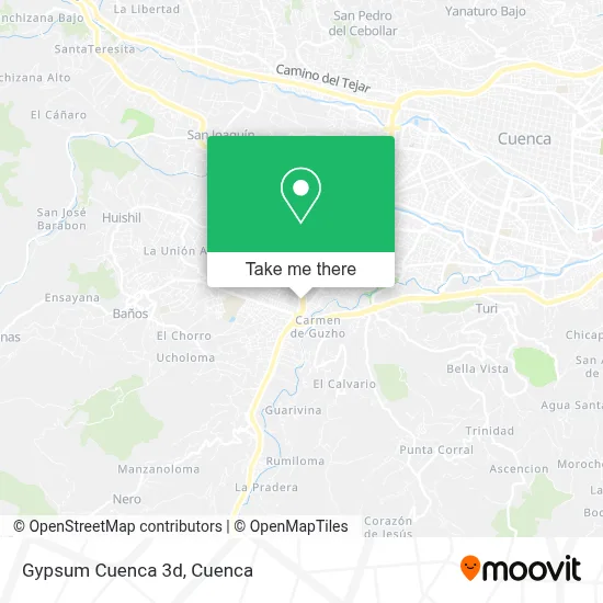 Gypsum Cuenca 3d map