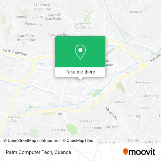 Palm Computer Tech map
