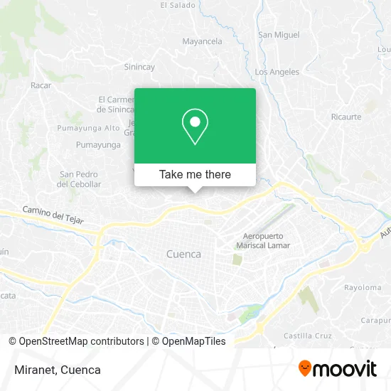 Miranet map