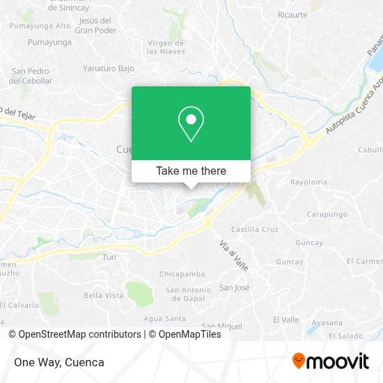 One Way map