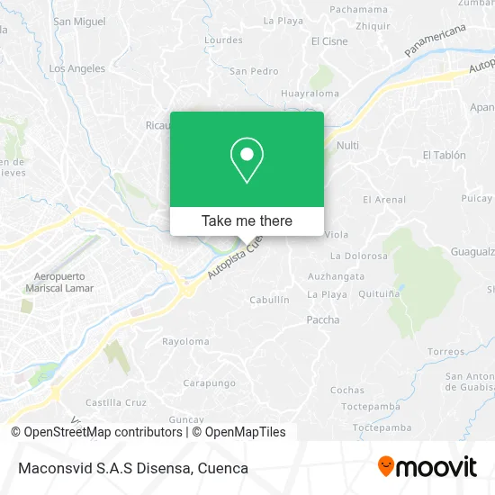 Maconsvid S.A.S Disensa map