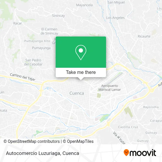 Autocomercio Luzuriaga map