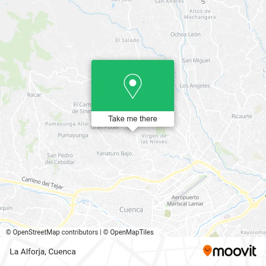 La Alforja map