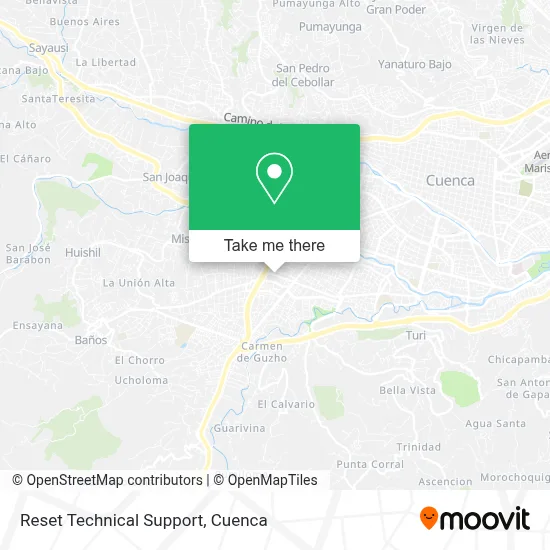 Reset Technical Support map