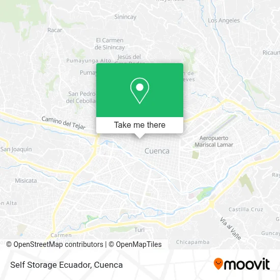 Self Storage Ecuador map
