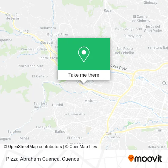 Pizza Abraham Cuenca map