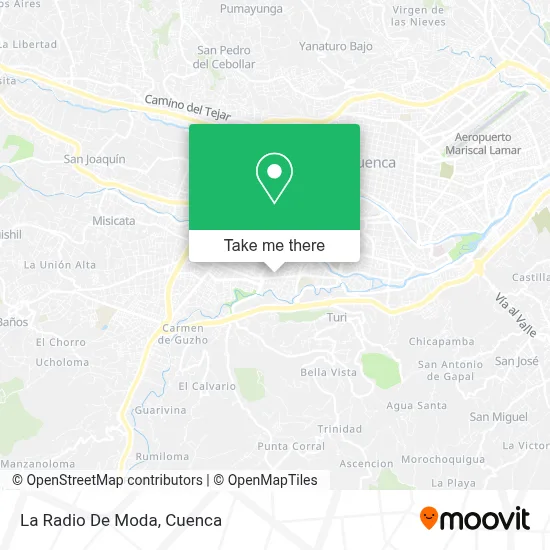 La Radio De Moda map