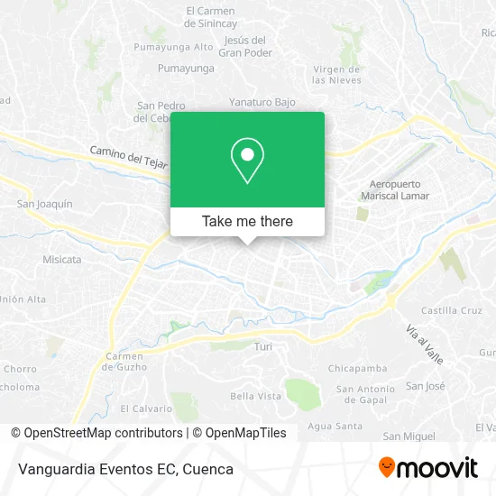 Vanguardia Eventos EC map