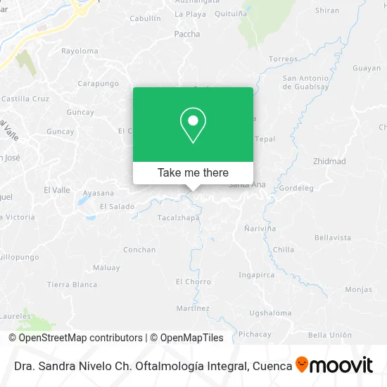 Dra. Sandra Nivelo Ch.  Oftalmología Integral map