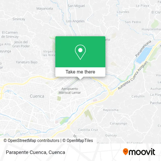 Parapente Cuenca map