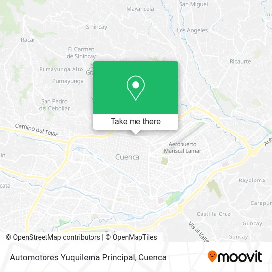 Automotores Yuquilema Principal map
