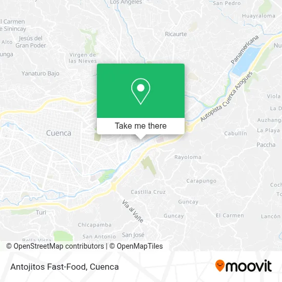 Antojitos Fast-Food map