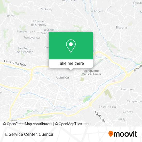 E Service Center map