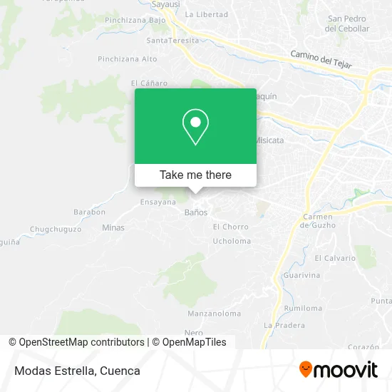 Modas Estrella map