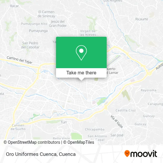 Oro Uniformes Cuenca map