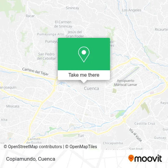 Copiamundo map