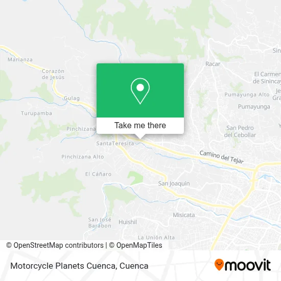 Motorcycle Planets Cuenca map