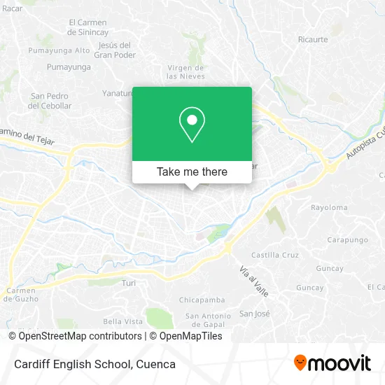Cardiff English School map