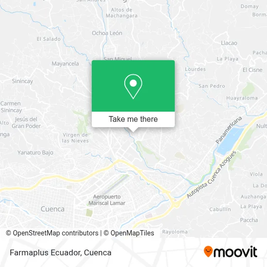 Farmaplus Ecuador map