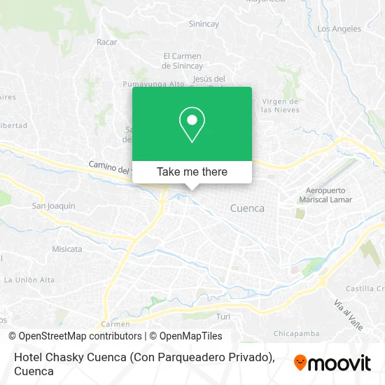 Hotel Chasky Cuenca (Con Parqueadero Privado) map