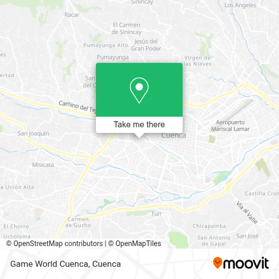 Game World Cuenca map