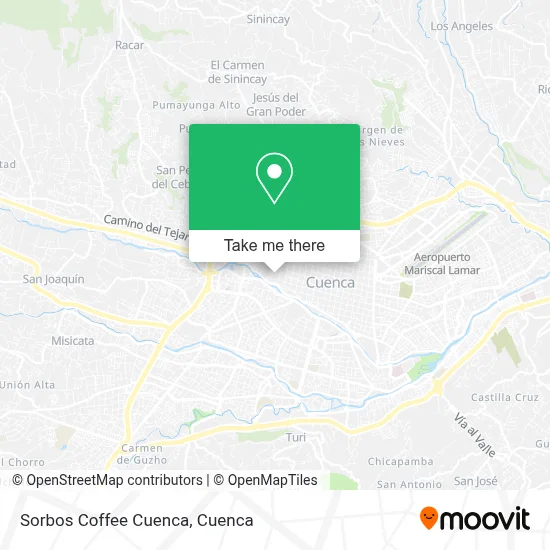 Sorbos Coffee Cuenca map