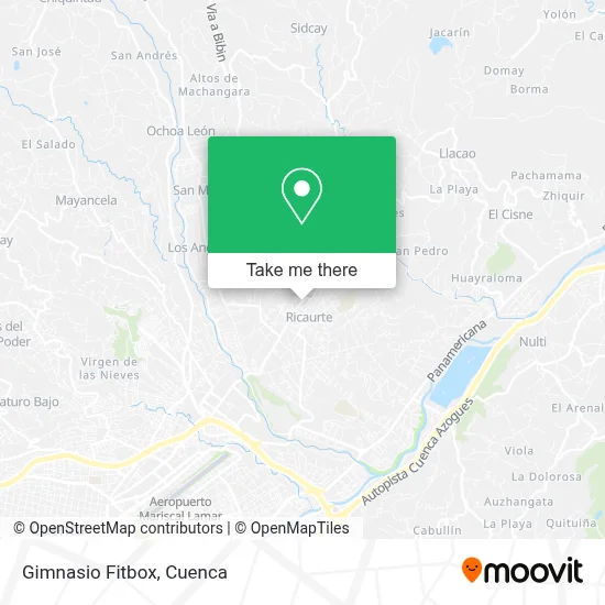 Gimnasio Fitbox map