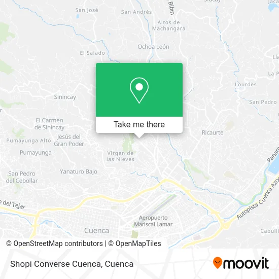 Shopi Converse Cuenca map