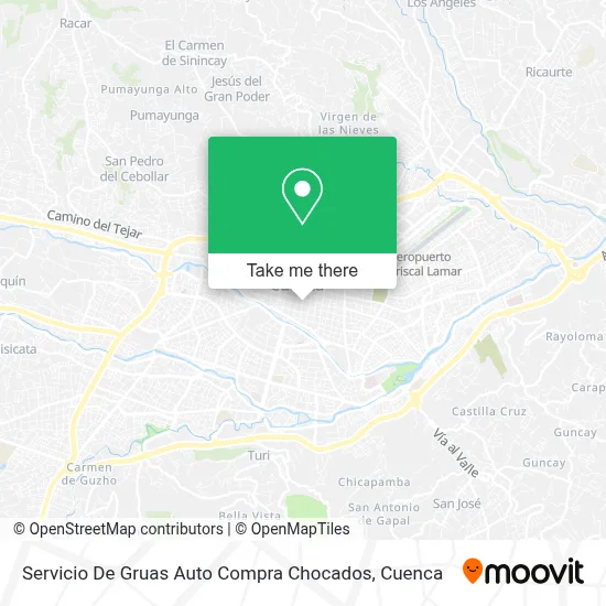 Servicio De Gruas Auto Compra Chocados map
