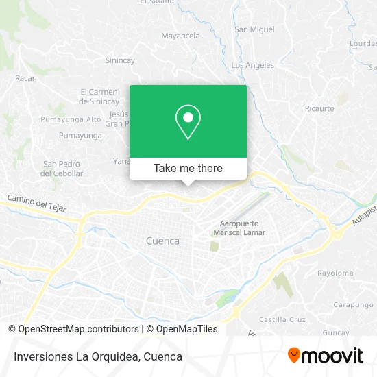 Inversiones La Orquidea map