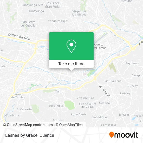 Lashes by Grace map