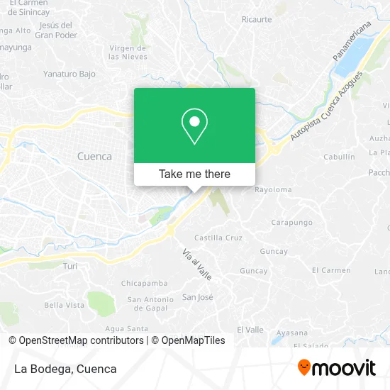La Bodega map