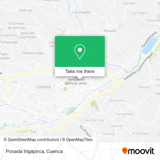 Posada Ingapirca map
