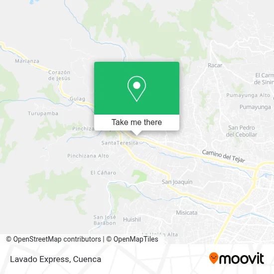 Lavado Express map