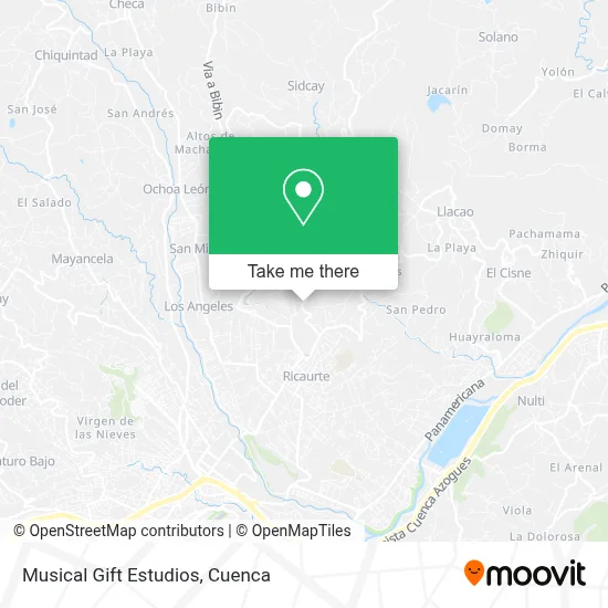 Musical Gift Estudios map