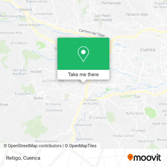 Retigo map