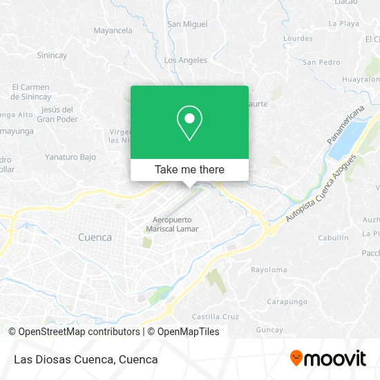 Las Diosas Cuenca map