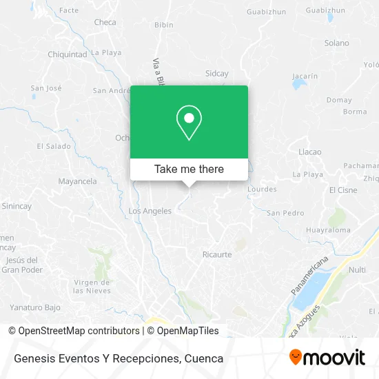 Genesis Eventos Y Recepciones map
