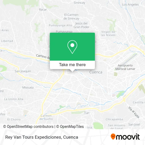 Rey Van Tours Expediciones map