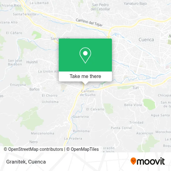 Granitek map