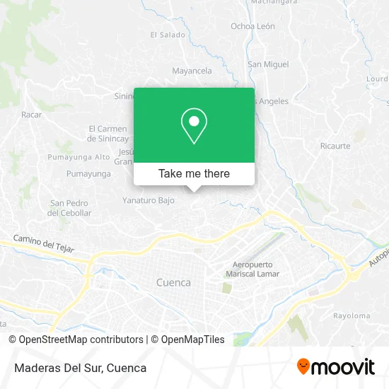 Maderas Del Sur map