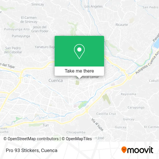 Pro 93 Stickers map