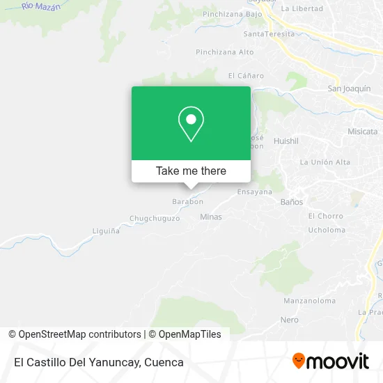 El Castillo Del Yanuncay map
