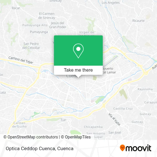Optica Ceddop Cuenca map