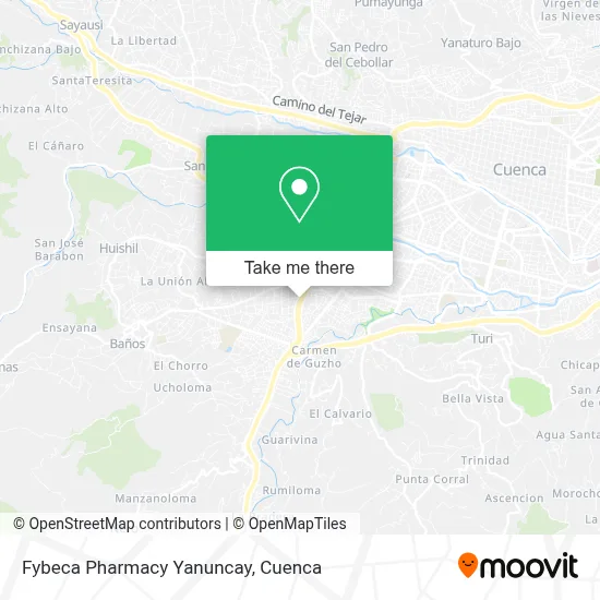 Fybeca Pharmacy Yanuncay map